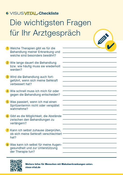 Leitfaden für das Arztgespräch bei feuchter AMD