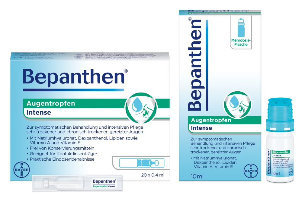 Bepanthen Augentropfen gegen trockene Augen