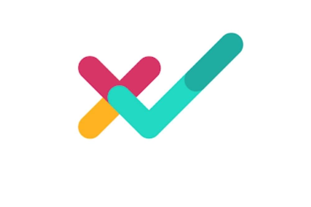 Logo SOVI App, das einen grünen Haken und ein rotes X enthält