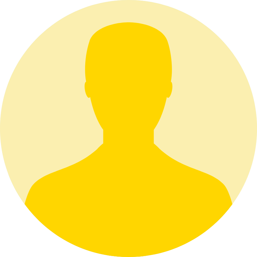 Silhouette Portrait gelb